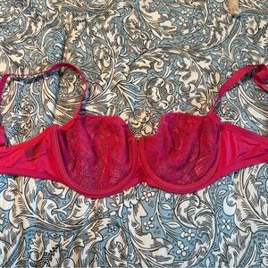Passionata Pink Lace Balconette Bra with Underwire